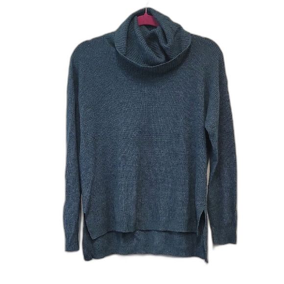Madewell Sweaters - Madewell Cowl Neck Sweater Blue Size M Clean Girl